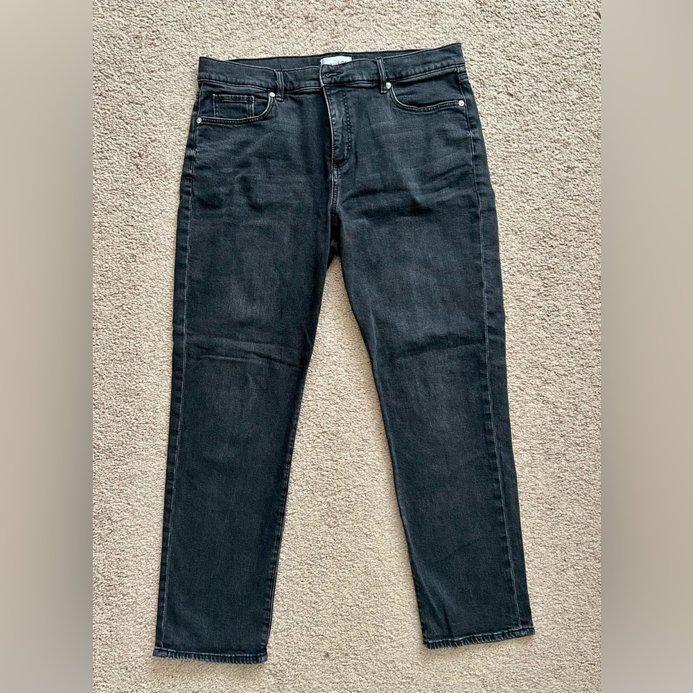 LOFT Women’s Dark Gray Straight Jeans